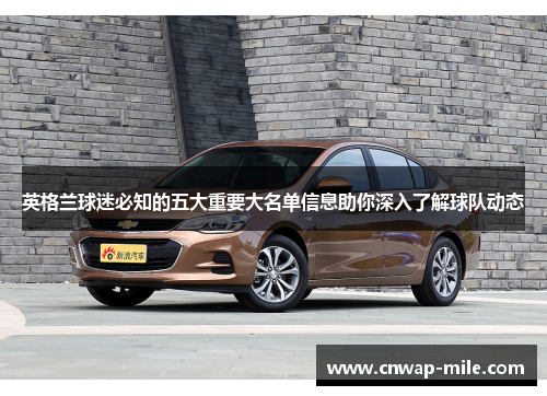 英格兰球迷必知的五大重要大名单信息助你深入了解球队动态